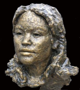 portret bronzen meisje